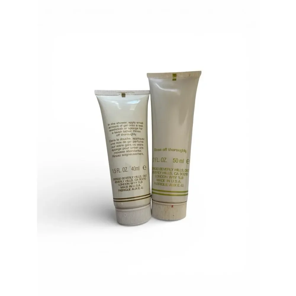 Giorgio Beverly Hills Set Extraordinary Perfumed Shower Gel 1.7oz & 1.5 Oz Bag